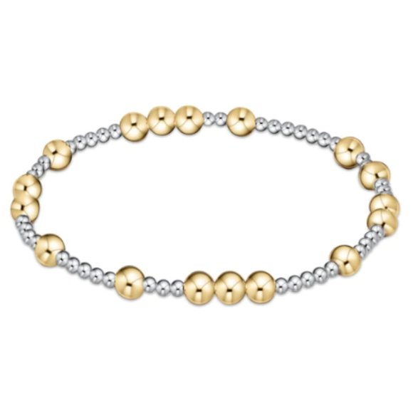 EXTENDS - MIXED METAL HOPE UNWRITTEN 6MM BEAD BRACELET main image 0